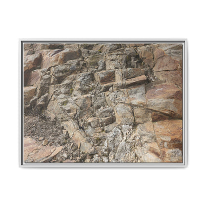 Stone's Silent Story - Unique Stretched Canvas Wall Art