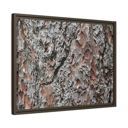 Bark Texture Symphony - Unique Stretched Canvas Wall Art