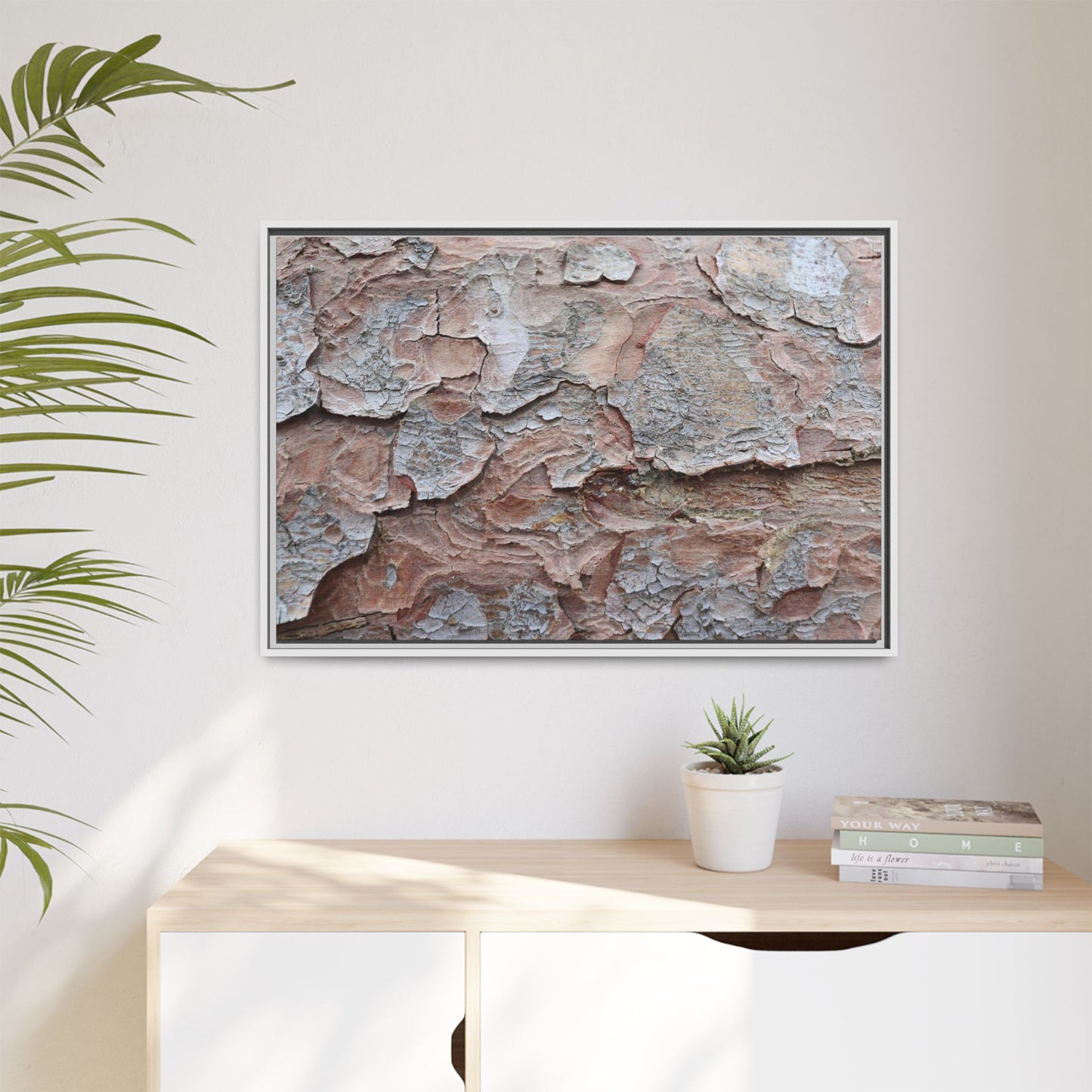 Flaking Serenity - Unique Stretched Canvas Wall Art