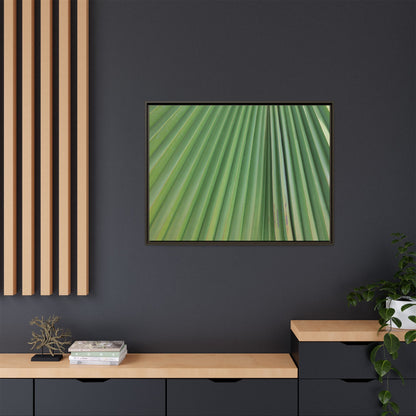 Emerald Rays - Unique Stretched Canvas Wall Art