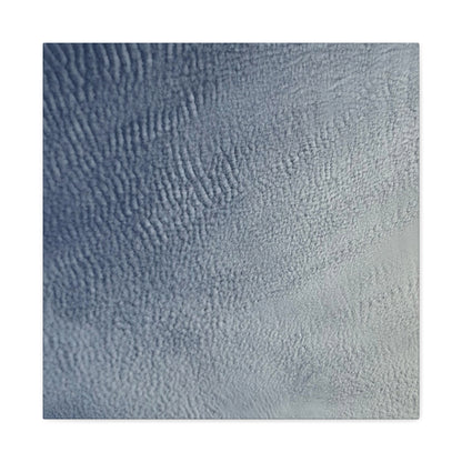 Undulating Whispers of Cerulean - Unique Frameless Canvas Wall Art