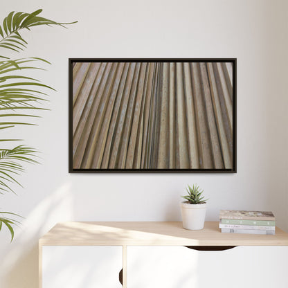 Wooden Whispers - Unique Stretched Canvas Wall Art