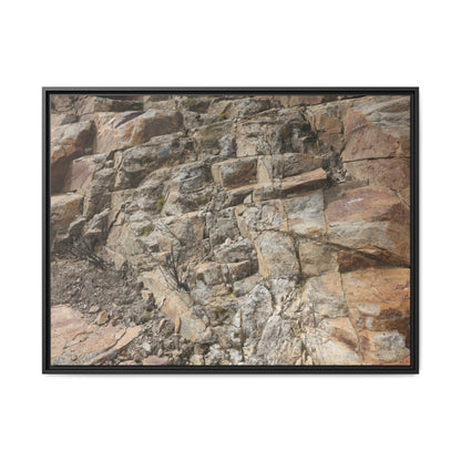 Stone's Silent Story - Unique Stretched Canvas Wall Art