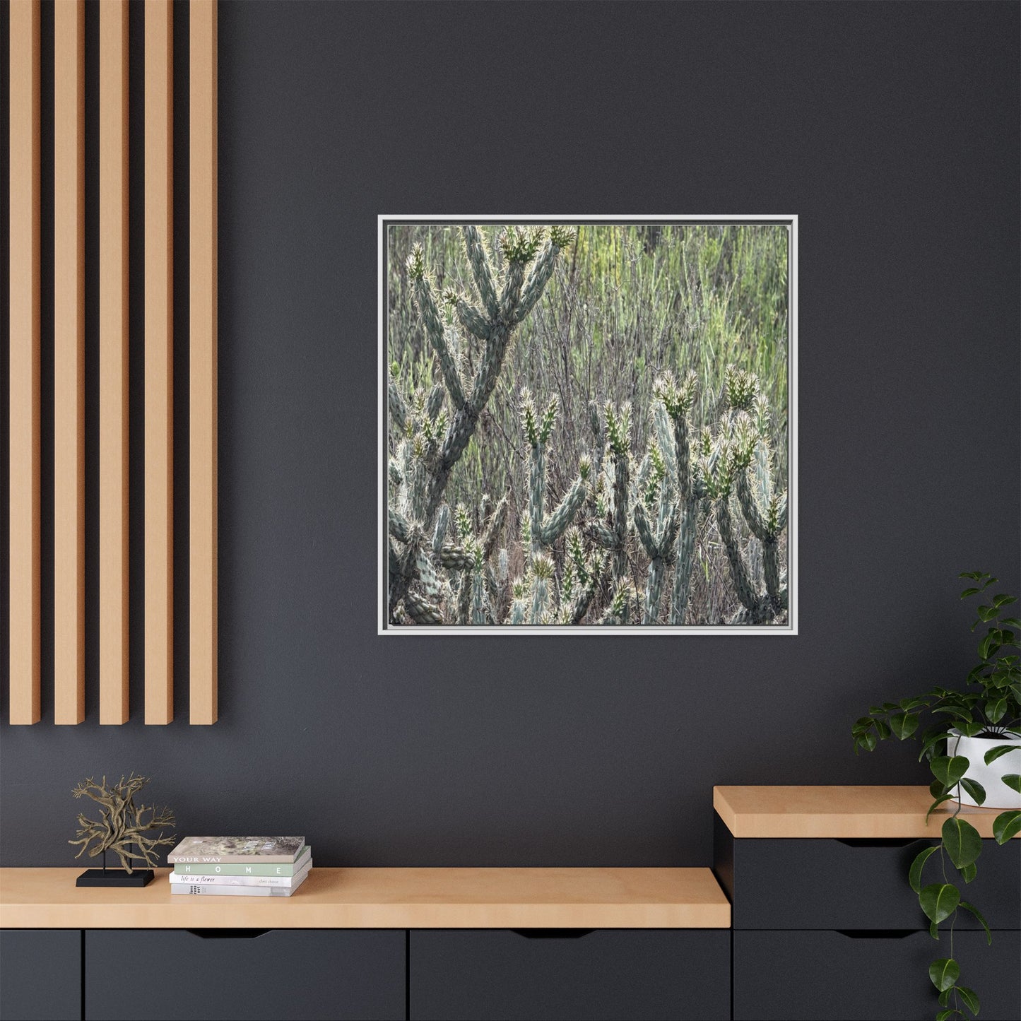 Prickly Paradise - Unique Stretched Canvas Wall Art