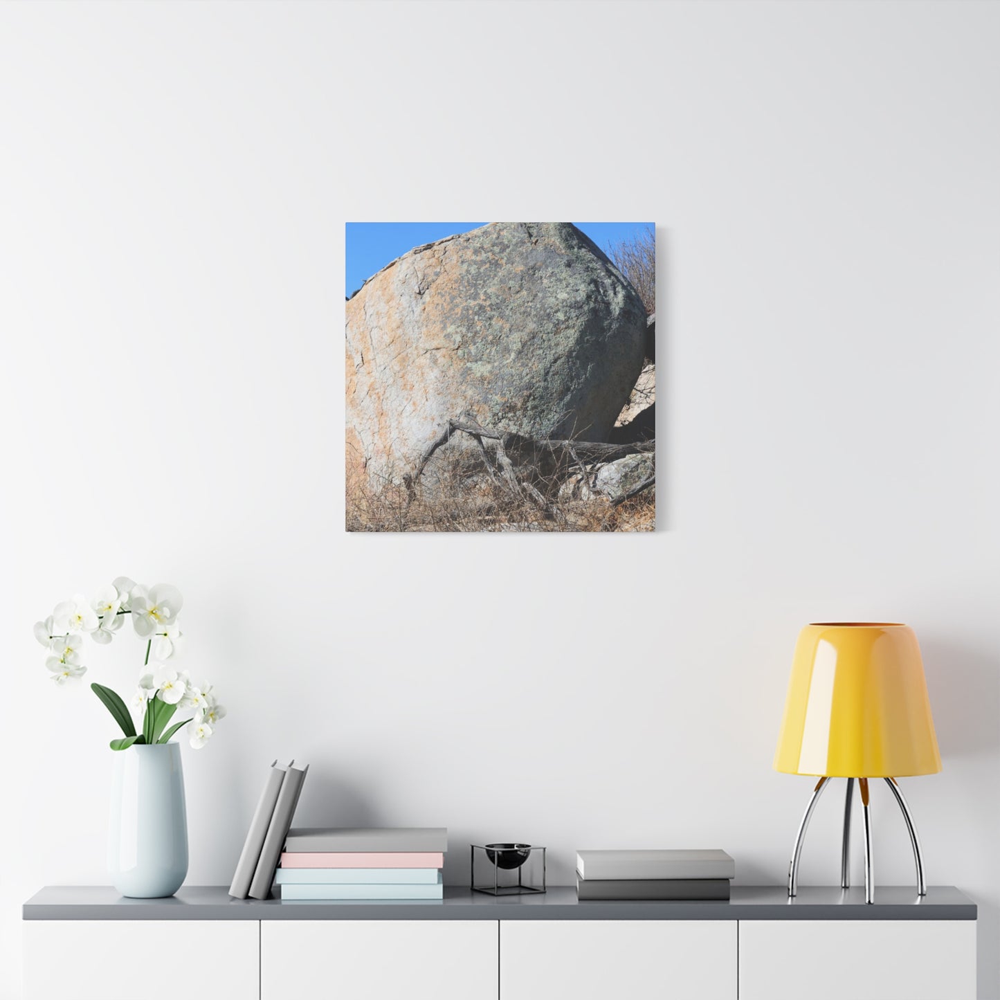 Boulder's Solitude - Unique Stretched Canvas Wall Art - Art By Earth