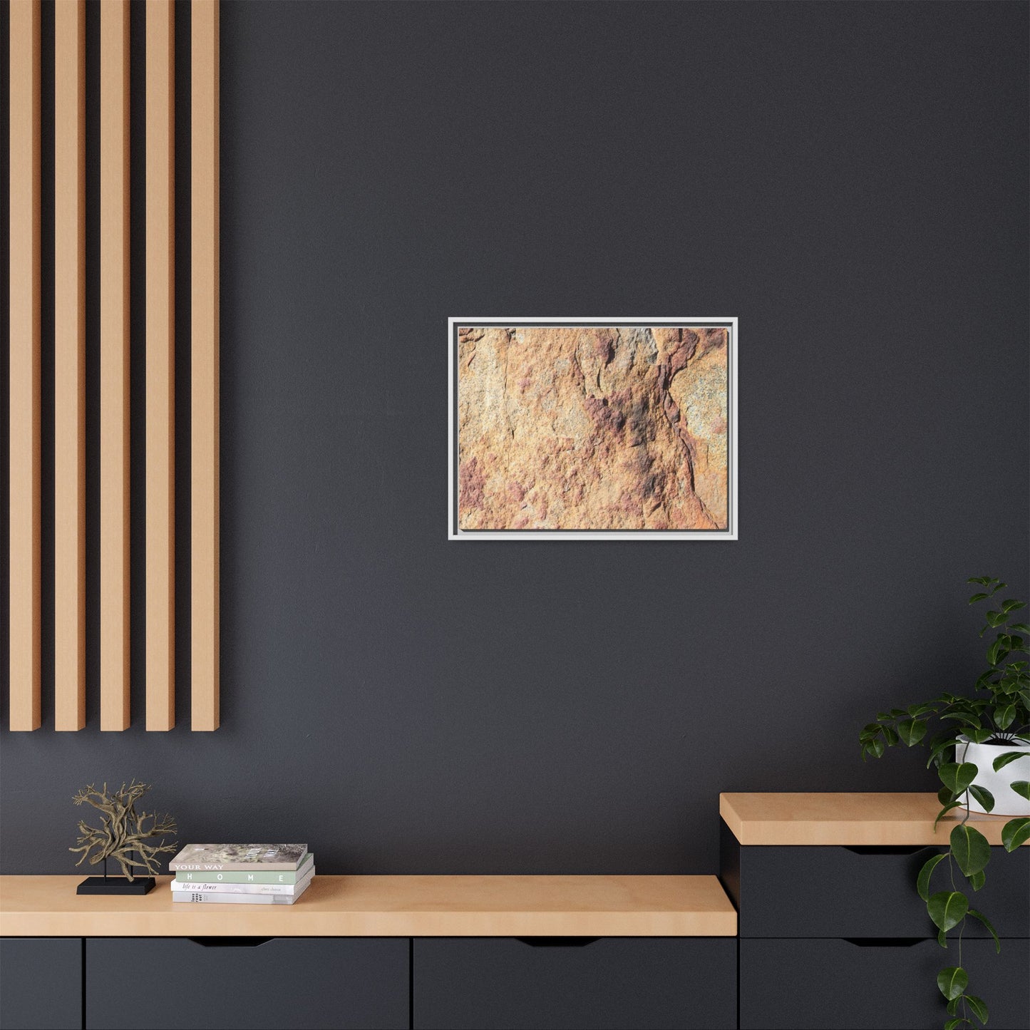 Fractal Stone - Unique Stretched Canvas Wall Art