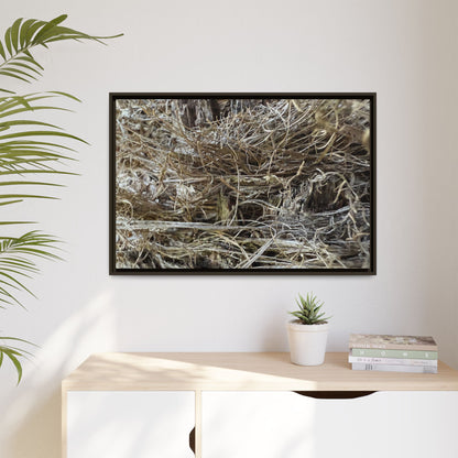 Tangled Whispers of Autumn - Unique Stretched Canvas Wall Art