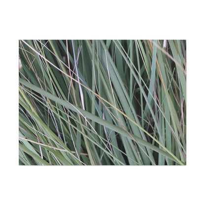 Whispers of Green - Unique Frameless Canvas Wall Art