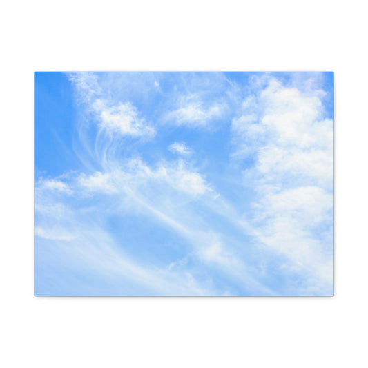 Whispers of Cerulean - Unique Frameless Canvas Wall Art