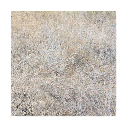 Tangled Whispers of Autumn's Fading Breath - Unique Frameless Canvas Wall Art - Art By Earth