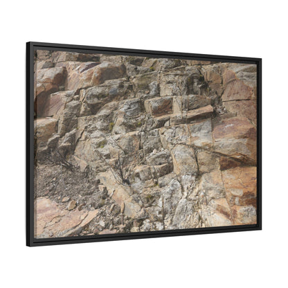 Stone's Silent Story - Unique Stretched Canvas Wall Art