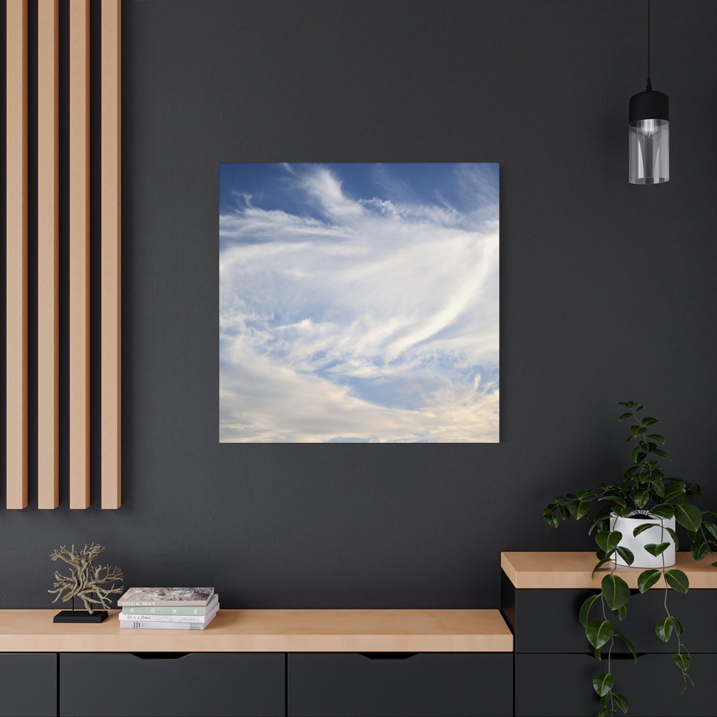 Whispers of Celestial Breath - Unique Frameless Canvas Wall Art