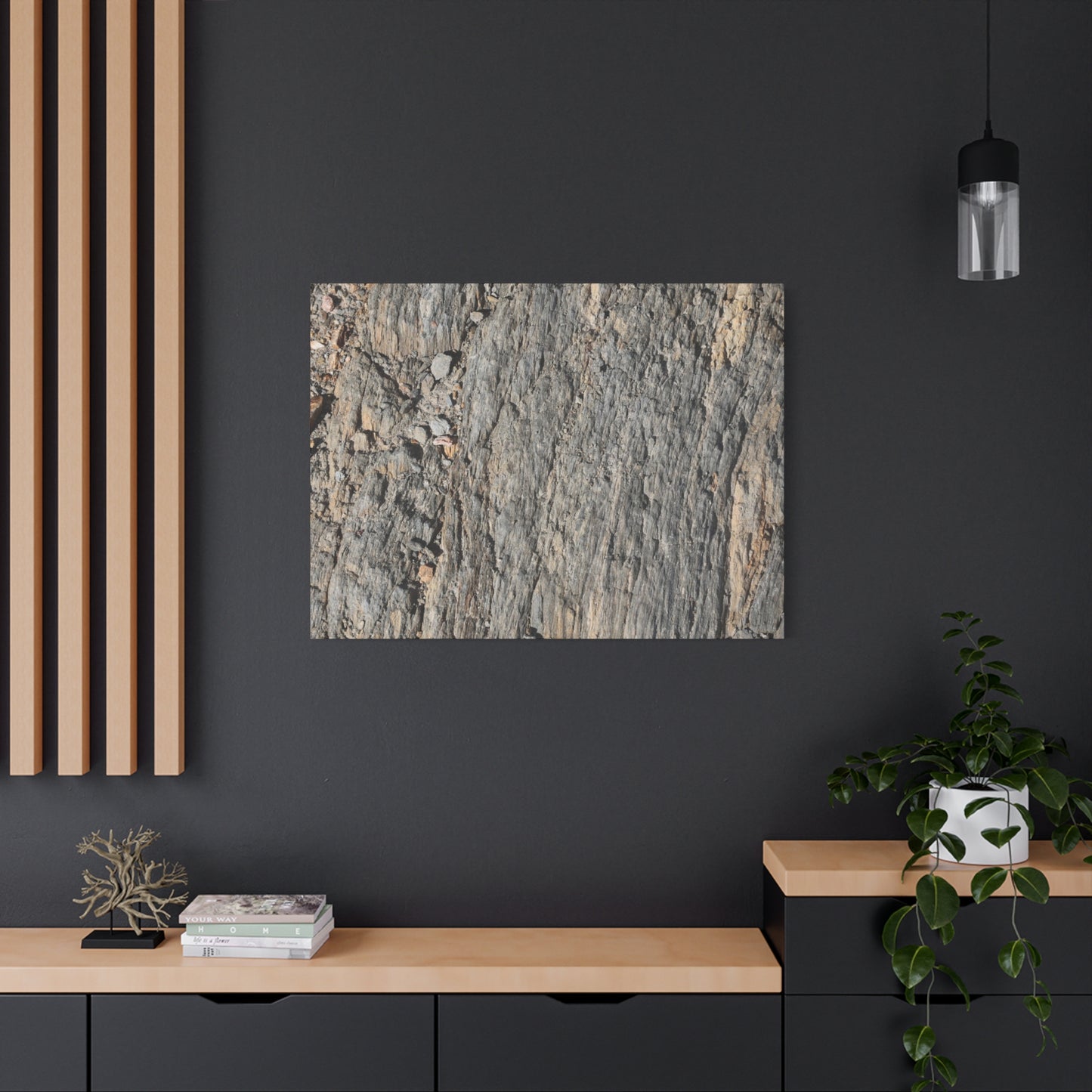 Bark Echoes - Unique Frameless Canvas Wall Art