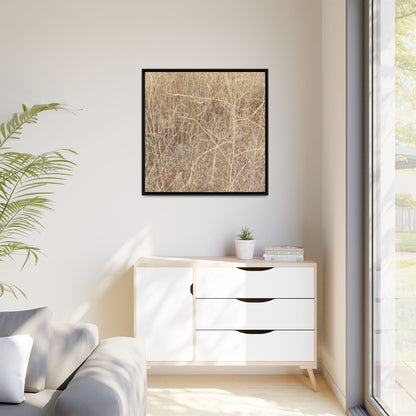 Golden Stalks - Unique Stretched Canvas Wall Art