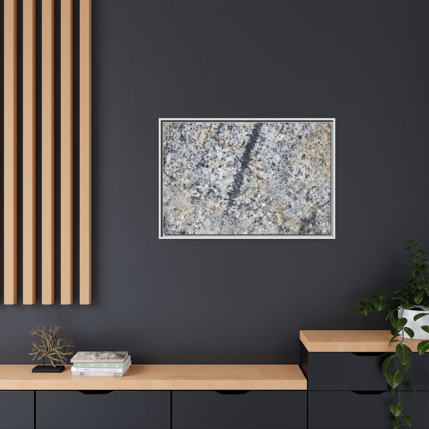 Granite Bubbles - Unique Stretched Canvas Wall Art