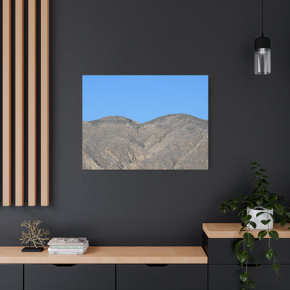 Dusty Peaks of Silence - Unique Frameless Canvas Wall Art - Art By Earth