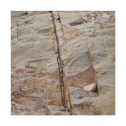 Cracked Canvas of Time - Unique Frameless Canvas Wall Art