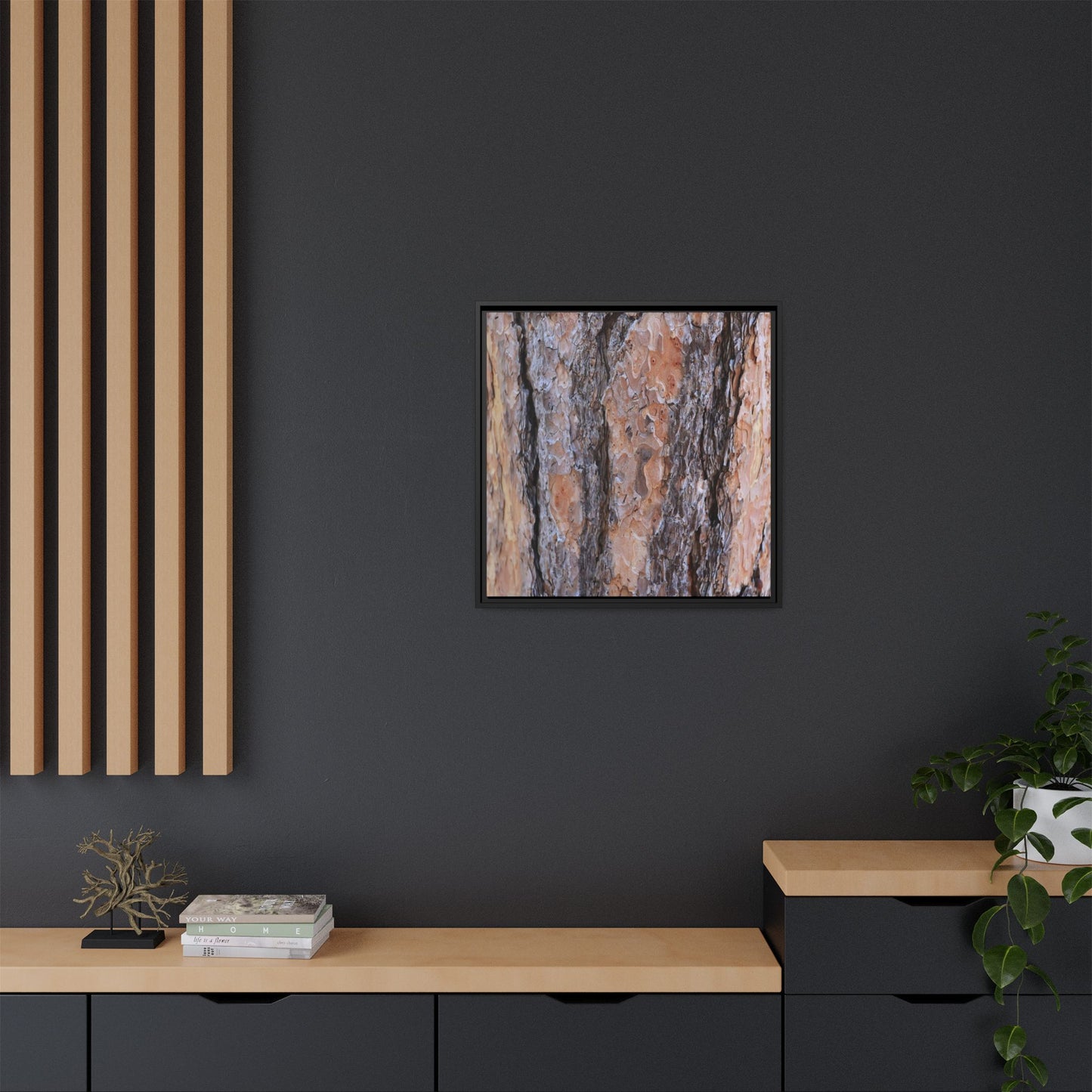 Earthy Embrace - Unique Stretched Canvas Wall Art