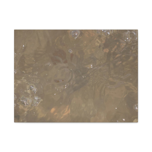 Echoes of Liquid Gold - Unique Frameless Canvas Wall Art