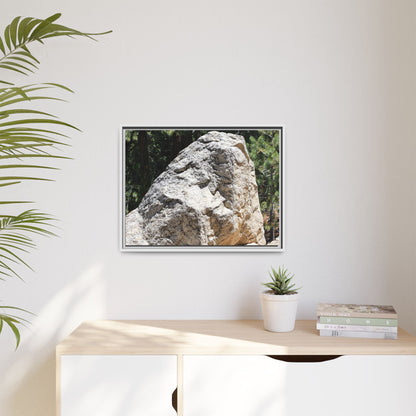 Stone's Silent Whisper - Unique Stretched Canvas Wall Art