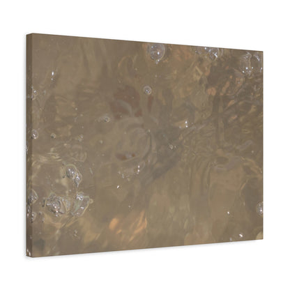 Echoes of Liquid Gold - Unique Frameless Canvas Wall Art