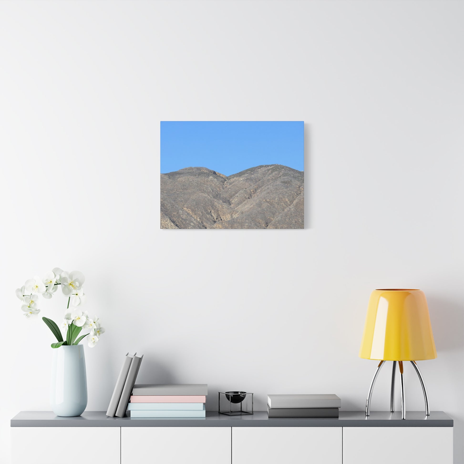 Dusty Peaks of Silence - Unique Frameless Canvas Wall Art - Art By Earth