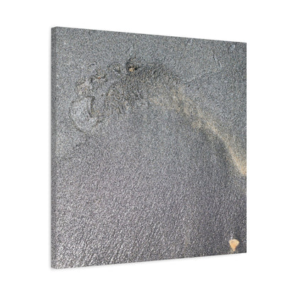 Ephemeral Whispers of Granite - Unique Frameless Canvas Wall Art