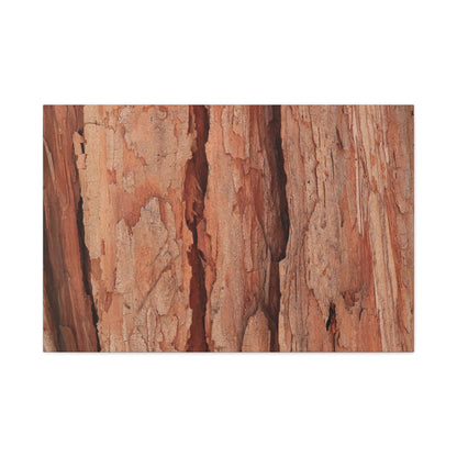 Bark Layers of Time - Unique Frameless Canvas Wall Art