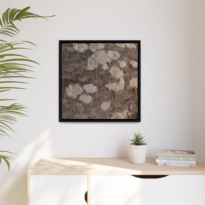 Lichen's Legacy - Unique Stretched Canvas Wall Art