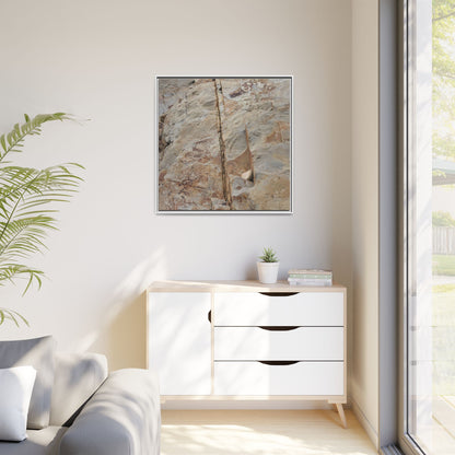 Sedimentary Symphony - Unique Stretched Canvas Wall Art