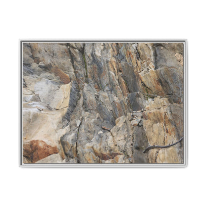 Stone's Silent Symphony - Unique Stretched Canvas Wall Art