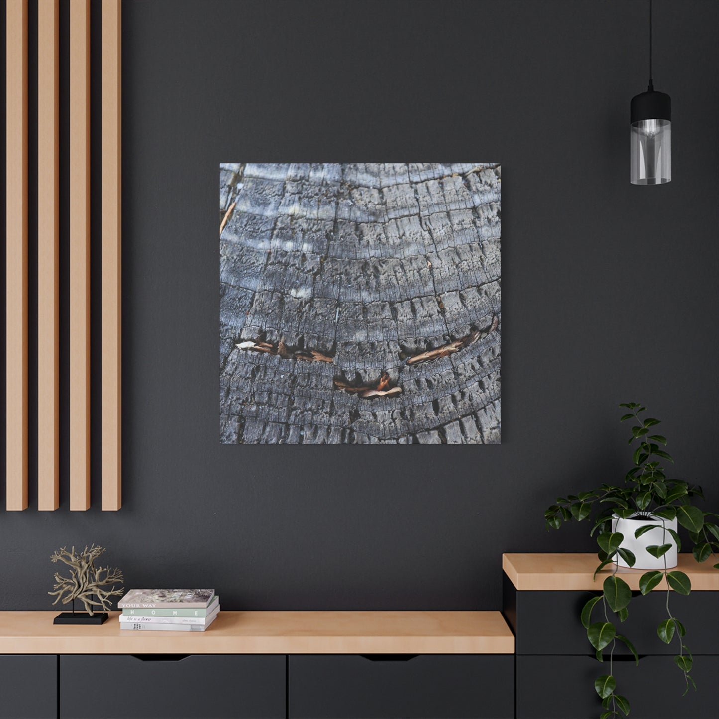 Time's Fractal Whispers - Unique Frameless Canvas Wall Art