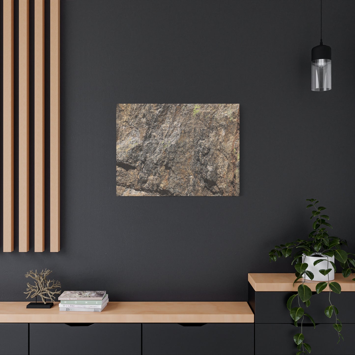 Weathered Stone Secrets - Unique Frameless Canvas Wall Art