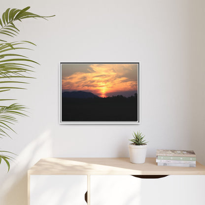 Gilded Horizon - Unique Stretched Canvas Wall Art