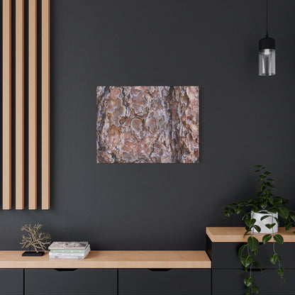 Rugged Bark Landscape - Unique Frameless Canvas Wall Art