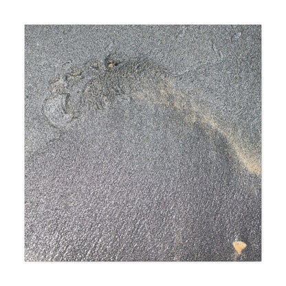 Ephemeral Whispers of Granite - Unique Frameless Canvas Wall Art