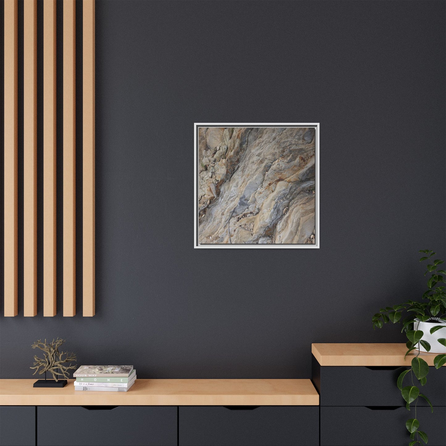 Layers of Earth's History - Unique Stretched Canvas Wall Art
