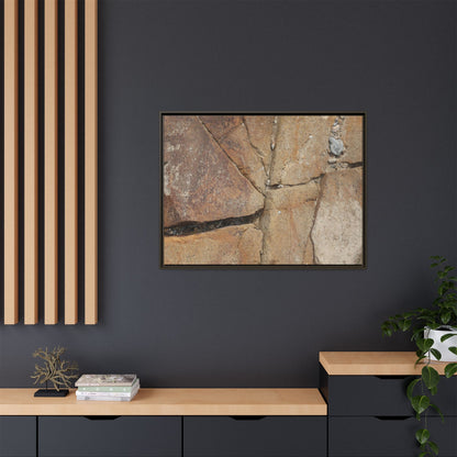 Rusty Crevices - Unique Stretched Canvas Wall Art