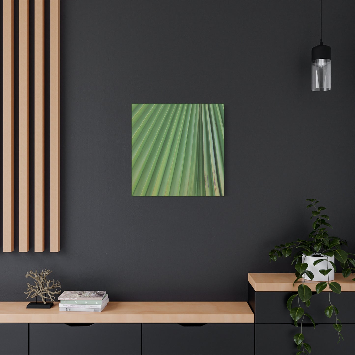 Palm Pulse - Unique Frameless Canvas Wall Art