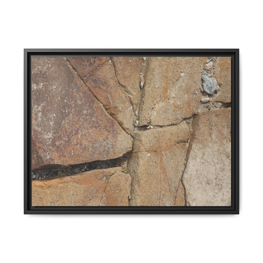 Rusty Crevices - Unique Stretched Canvas Wall Art