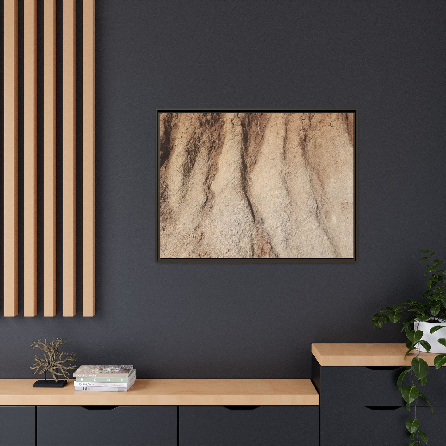 Eroded Canyon Walls - Unique Stretched Canvas Wall Art