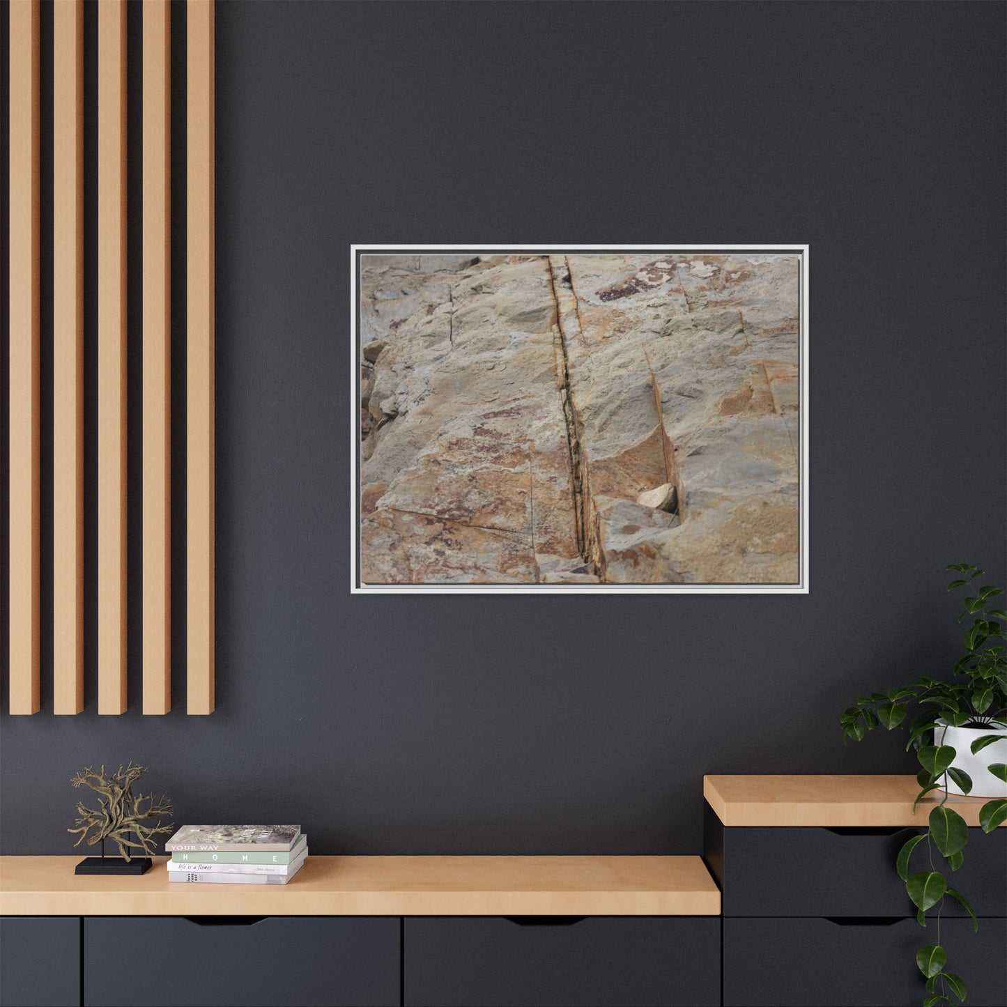 Sedimentary Symphony - Unique Stretched Canvas Wall Art
