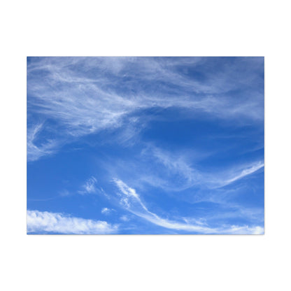 Sky's Ethereal Dance - Unique Frameless Canvas Wall Art