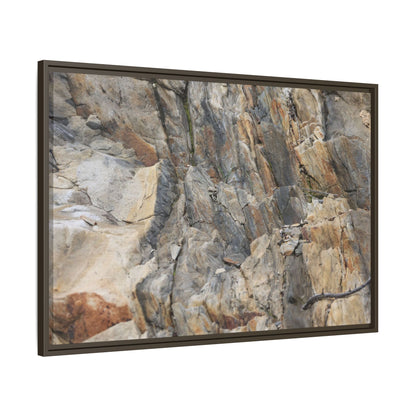 Stone's Silent Symphony - Unique Stretched Canvas Wall Art
