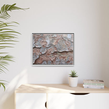 Flaking Serenity - Unique Stretched Canvas Wall Art