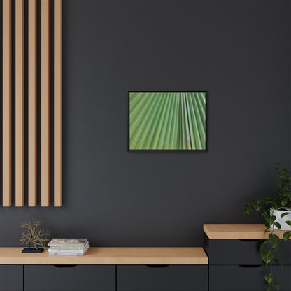 Emerald Rays - Unique Stretched Canvas Wall Art