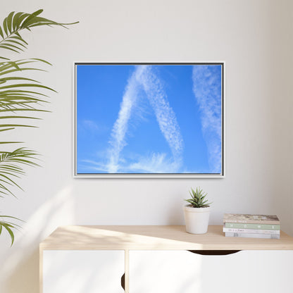 Skyward Whispers - Unique Stretched Canvas Wall Art