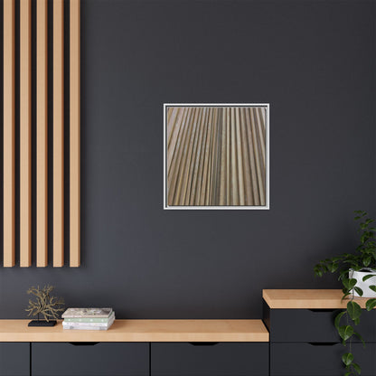 Wooden Whispers - Unique Stretched Canvas Wall Art