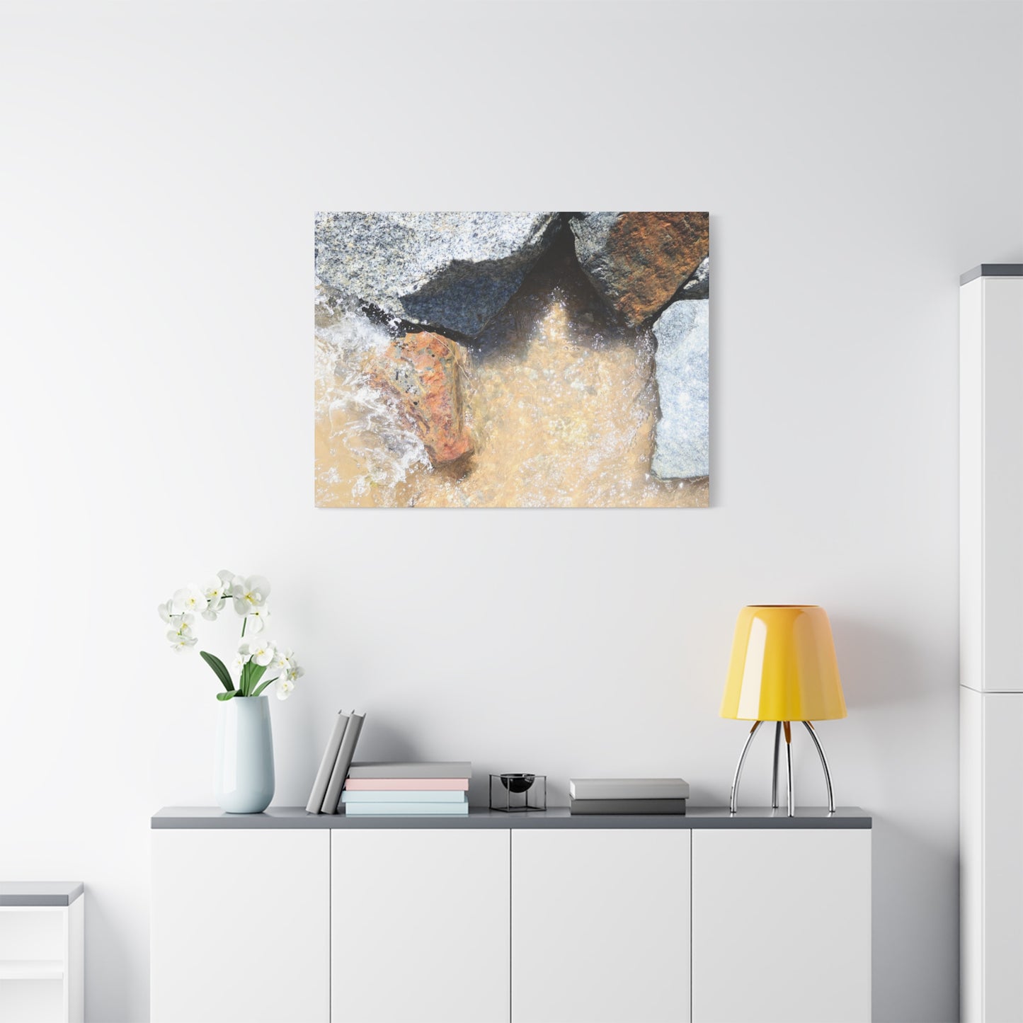 Rocky Embrace - Unique Frameless Canvas Wall Art