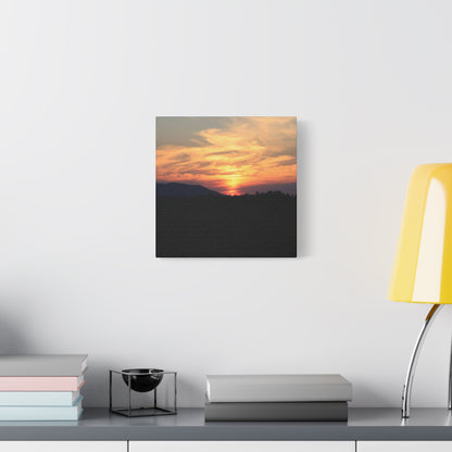 Mountain Twilight - Unique Frameless Canvas Wall Art